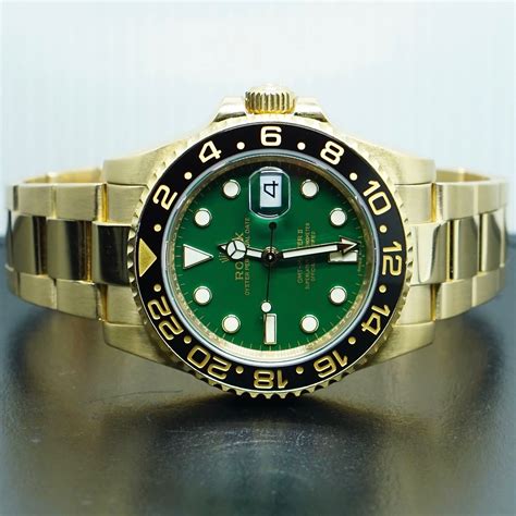 rolex gmt oro verde|rolex gmt master ii 18 ct.